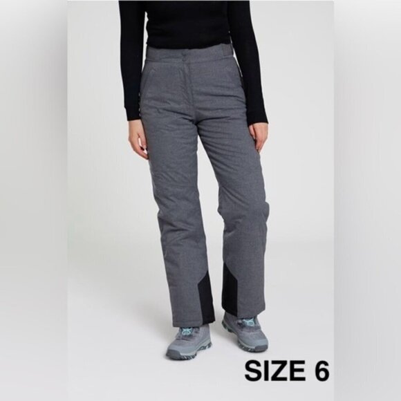 Mountain Warehouse - Women's Blizzard  Ski Pants - Light Grey. Size: 6. (1735) - Picture 1 of 12